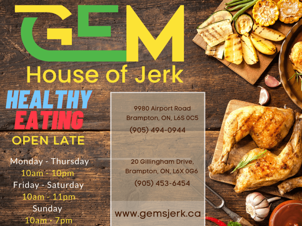 Healthy Eating options available at Gem House of Jerk