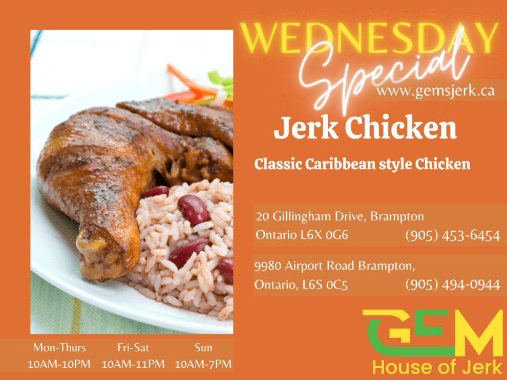 Wednesday Special - Jerk Chicken